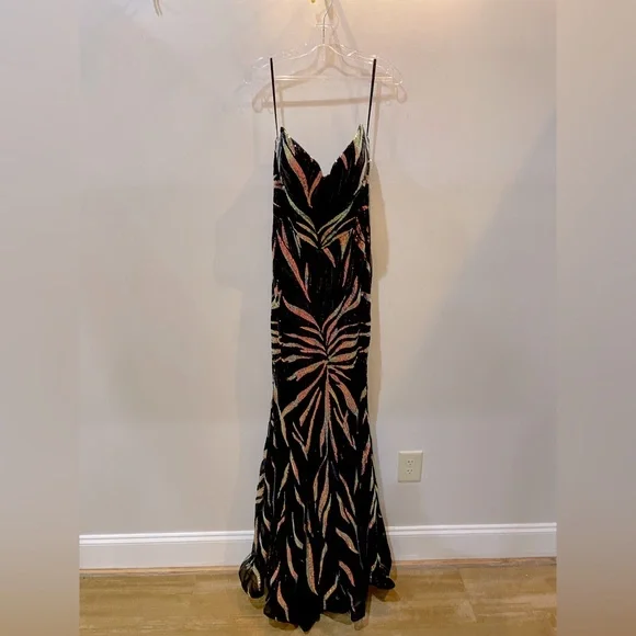 Portia and Scarlett | Dresses | Black Gold Formal Gown | Poshmark